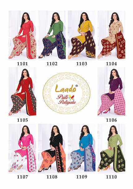 Laado Priti Patiyala Vol-11 Cotton Print Designer Readymade With Inner